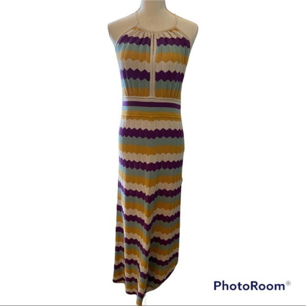 Design History Boho retro feel‎ size medium maxi dress crochet in great colors